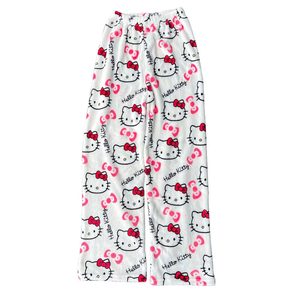 Hello Kitty Pajama Pants White – My Cute Station