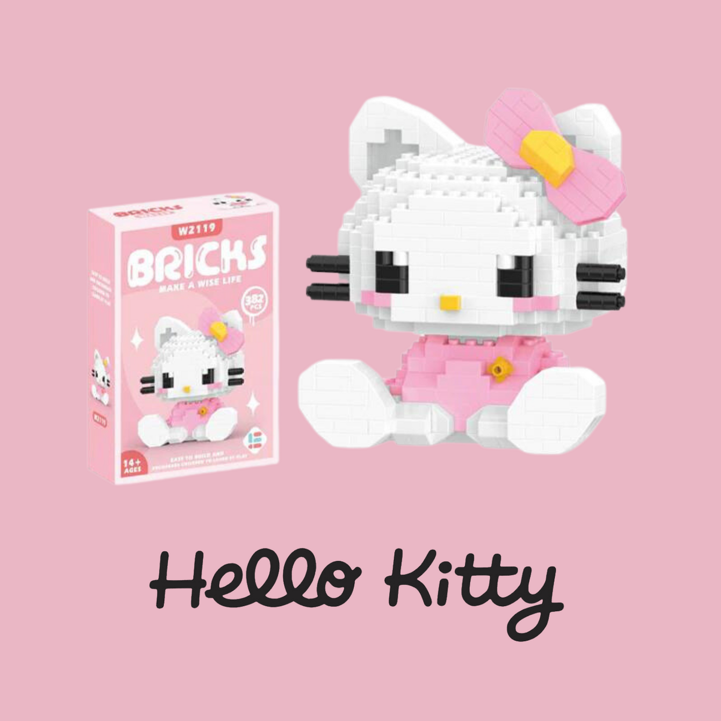 making hello kitty lego- 